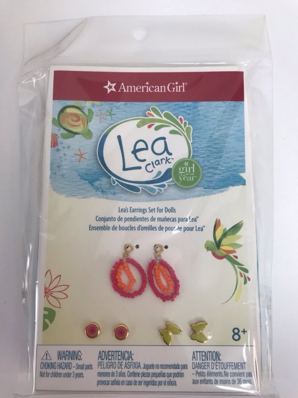 AMERICAN GIRL Doll GOTY 2016 Lea Clark EARRINGS Stud Dangles Butterfly
